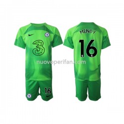 Maglie da Calcio Chelsea Edouard Mendy 16 Portiere Bambino Alternativa Tenuta 2022-2023 Maniche Corte