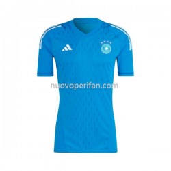 Maglie da Calcio Germania Portiere Uomo Prima Tenuta Mondiali 2022 Maniche Corte