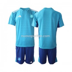 Maglie da Calcio Germania Portiere Bambino Prima Tenuta Mondiali 2022 Maniche Corte