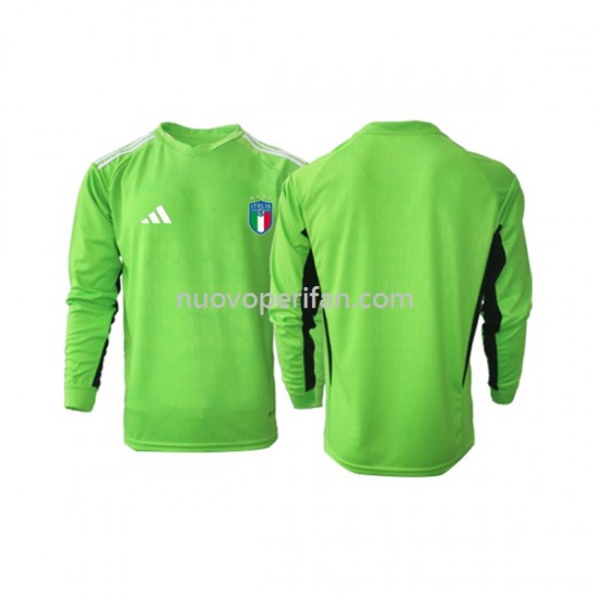 Maglie da Calcio Italia Portiere Uomo Prima Tenuta 2023 Maniche Lunghe