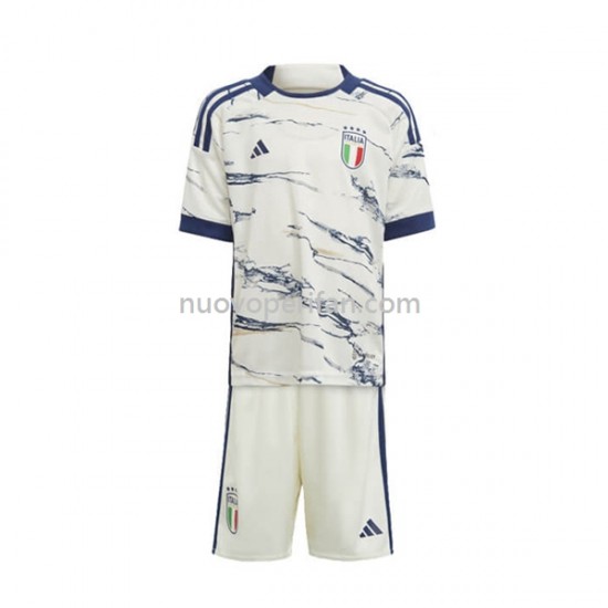 Maglie da Calcio Italia Bambino Trasferta Tenuta 2023 Maniche Corte