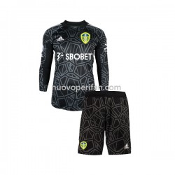 Maglie da Calcio Leeds United Portiere Bambino Prima Tenuta 2022-2023 Maniche Lunghe