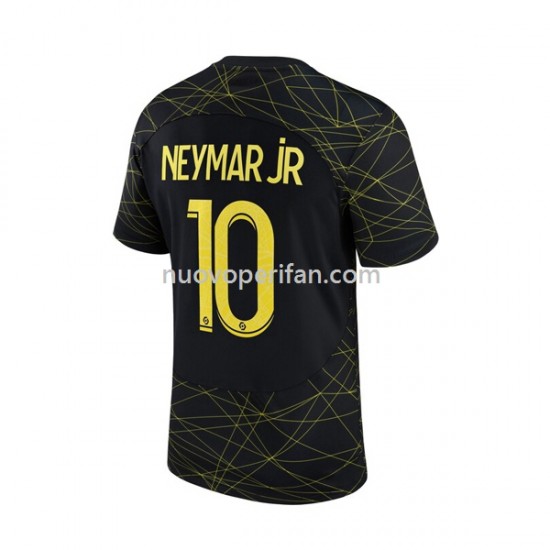 Maglie da Calcio Paris Saint-Germain Neymar JR 10 Uomo Quarta Tenuta 2022-2023 Maniche Corte