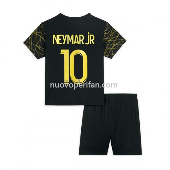 Maglie da Calcio Paris Saint-Germain Neymar JR 10 Bambino Quarta Tenuta 2022-2023 Maniche Corte