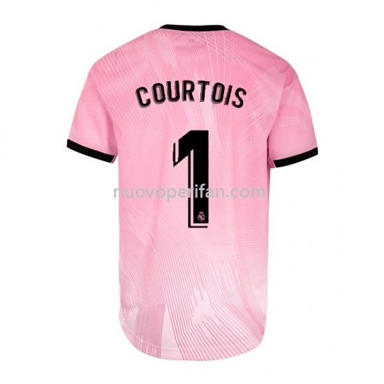 Maglie da Calcio Real Madrid Thibaut Courtois 1 Portiere Uomo Quarta Tenuta 2021-2022 Maniche Corte