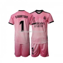 Maglie da Calcio Real Madrid Thibaut Courtois 1 Portiere Bambino Quarta Tenuta 2021-2022 Maniche Corte