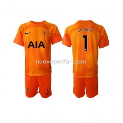 Maglie da Calcio Tottenham Hotspur Hugo Lloris 1 Portiere Bambino Alternativa Tenuta 2022-2023 Maniche Corte