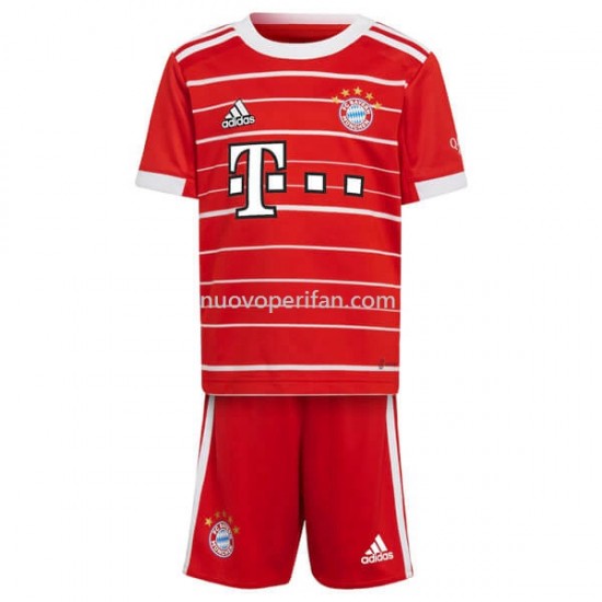 Maglie da Calcio Bayern München Bambino Prima Tenuta 2022-2023 Manica Corta