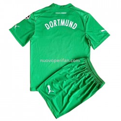 Maglie da Calcio Borussia Dortmund Portiere Bambino Trasferta Tenuta 2022-2023 Manica Corta