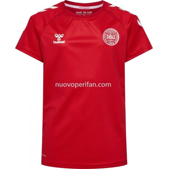 Maglie da Calcio Danimarca Donna Prima Tenuta 2022 Manica Corta