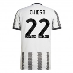 Maglie da Calcio Juventus Chiesa 22 Prima Tenuta 2022-2023 Manica Corta