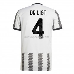 Maglie da Calcio Juventus De Ligt 4 Prima Tenuta 2022-2023 Manica Corta