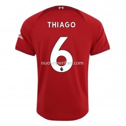 Maglie da Calcio Liverpool Thiago 6 Prima Tenuta 2022-2023 Manica Corta