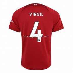Maglie da Calcio Liverpool Virgil 4 Prima Tenuta 2022-2023 Manica Corta