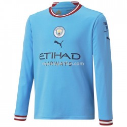 Maglie da Calcio Manchester City Prima Tenuta 2022-2023 Manica Lunga