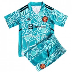 Maglie da Calcio Manchester United Portiere Bambino Alternativa Tenuta 2022-2023 Manica Corta
