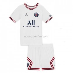 Maglie da Calcio Paris Saint-Germain Bambino Quarta Tenuta 2021-2022 Manica Corta