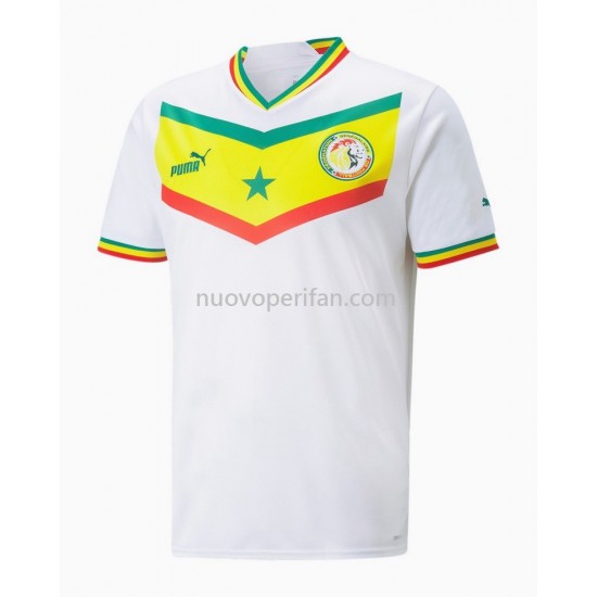 Maglie da Calcio Senegal Prima Tenuta Mondiali 2022 Manica Corta