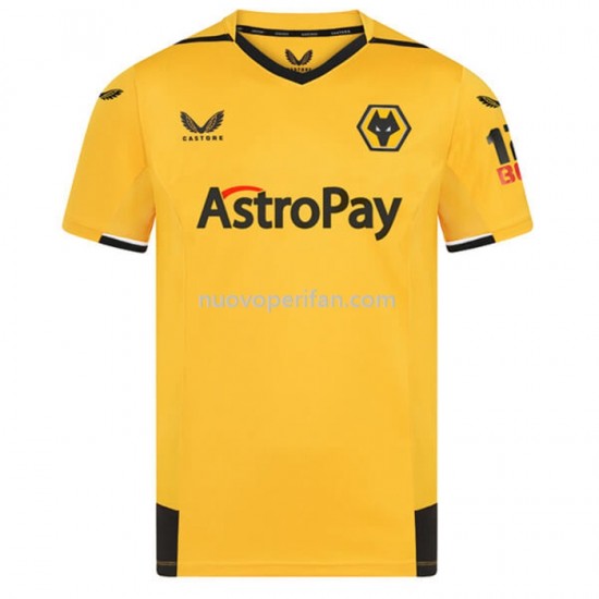 Maglie da Calcio Wolverhampton Wanderers Prima Tenuta 2022-2023 Manica Corta