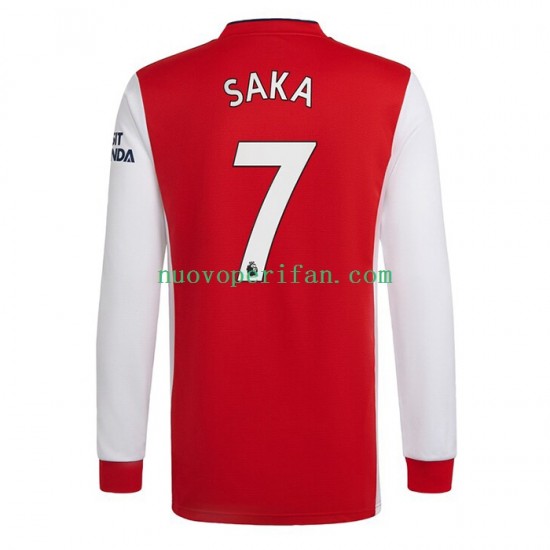 Maglie da Calcio Arsenal Bukayo Saka 7 Uomo Prima Tenuta 2022-2023 Maniche Lunghe