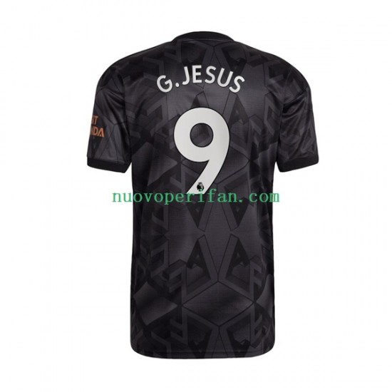 Maglie da Calcio Arsenal Gabriel Jesus 9 Uomo Trasferta Tenuta 2022-2023 Maniche Corte