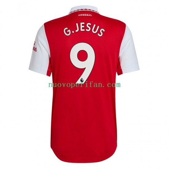 Maglie da Calcio Arsenal Gabriel Jesus 9 Uomo Prima Tenuta 2022-2023 Maniche Corte