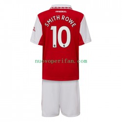 Maglie da Calcio Arsenal Smith Rowe 10 Bambino Prima Tenuta 2022-2023 Maniche Corte