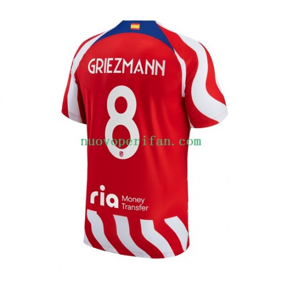 Maglie da Calcio Atlético Madrid Antoine Griezmann 8 Uomo Prima Tenuta 2022-2023 Maniche Corte