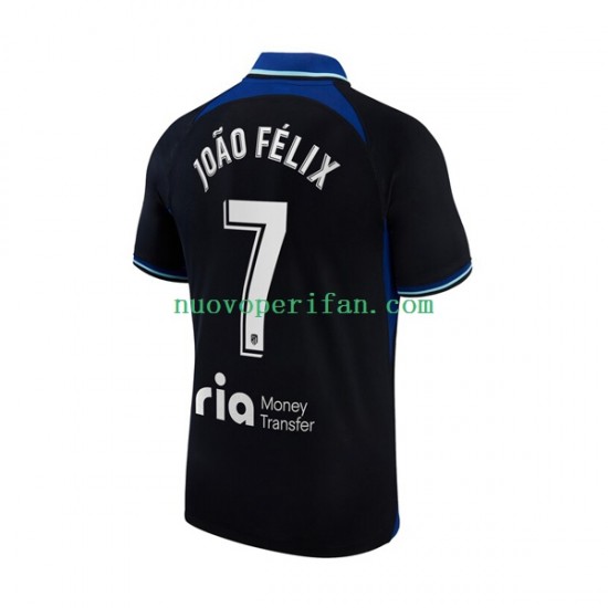 Maglie da Calcio Atlético Madrid Joao Felix 7 Uomo Trasferta Tenuta 2022-2023 Maniche Corte