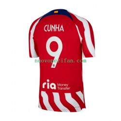 Maglie da Calcio Atlético Madrid Matheus Cunha 9 Uomo Prima Tenuta 2022-2023 Maniche Corte