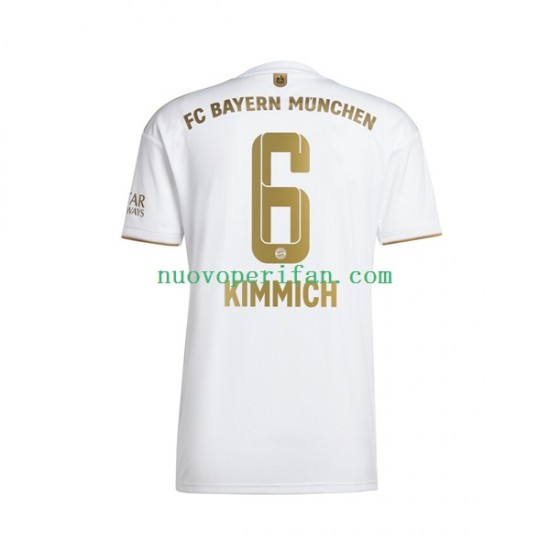 Maglie da Calcio FC Bayern München Joshua Kimmich 6 Uomo Trasferta Tenuta 2022-2023 Maniche Corte