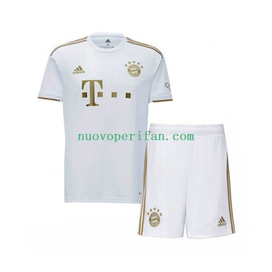 Maglie da Calcio FC Bayern München Bambino Trasferta Tenuta 2022-2023 Maniche Corte