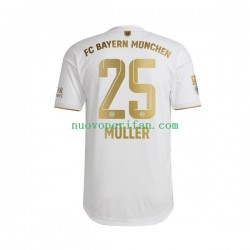 Maglie da Calcio FC Bayern München Thomas Muller 25 Uomo Trasferta Tenuta 2022-2023 Maniche Corte