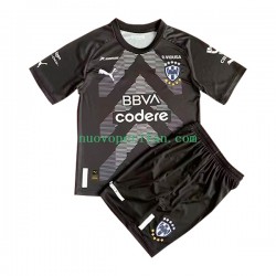 Maglie da Calcio CF Monterrey Portiere Bambino Trasferta Tenuta 2022-2023 Maniche Corte