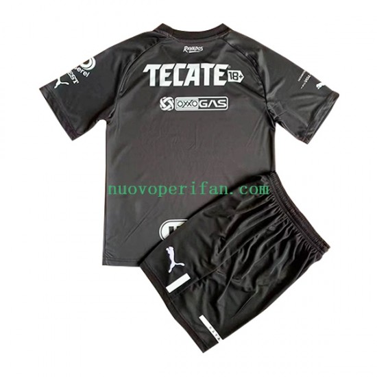 Maglie da Calcio CF Monterrey Portiere Bambino Trasferta Tenuta 2022-2023 Maniche Corte