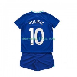 Maglie da Calcio Chelsea Christian Pulisic 10 Bambino Prima Tenuta 2022-2023 Maniche Corte