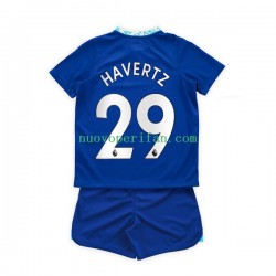 Maglie da Calcio Chelsea Kai Havertz 29 Bambino Prima Tenuta 2022-2023 Maniche Corte