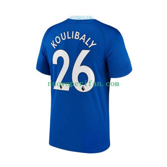 Maglie da Calcio Chelsea Kalidou Koulibaly 26 Uomo Prima Tenuta 2022-2023 Maniche Corte