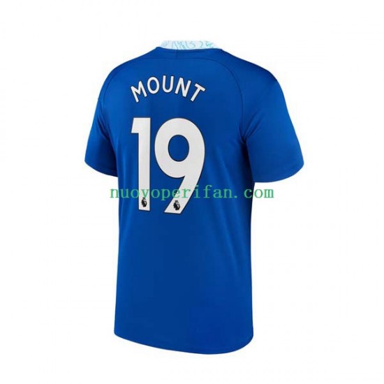 Maglie da Calcio Chelsea Mason Mount 19 Uomo Prima Tenuta 2022-2023 Maniche Corte