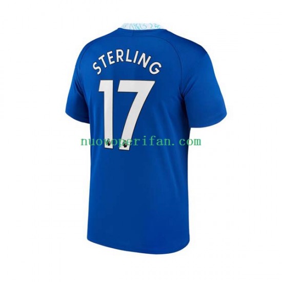 Maglie da Calcio Chelsea Raheem Sterling 17 Uomo Prima Tenuta 2022-2023 Maniche Corte