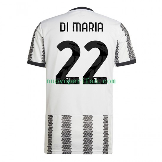 Maglie da Calcio Juventus Di Maria 22 Uomo Prima Tenuta 2022-2023 Maniche Corte