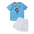 Maglie da Calcio Manchester City Haaland 9 Bambino Prima Tenuta 2022-2023 Maniche Corte