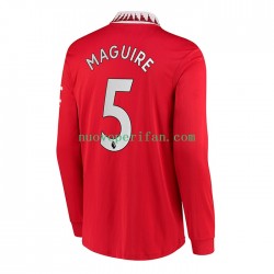 Maglie da Calcio Manchester United Harry Maguire 5 Uomo Prima Tenuta 2022-2023 Maniche Lunghe