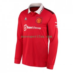 Maglie da Calcio Manchester United Uomo Prima Tenuta 2022-2023 Maniche Lunghe