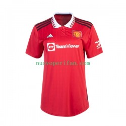 Maglie da Calcio Manchester United Donna Prima Tenuta 2022-2023 Maniche Corte