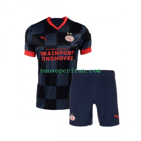 Maglie da Calcio PSV Eindhoven Bambino Trasferta Tenuta 2022-2023 Maniche Corte