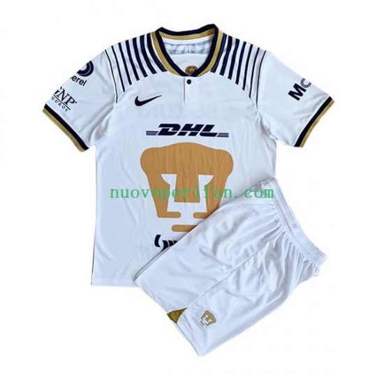 Maglie da Calcio Pumas UNAM Bambino Prima Tenuta 2022-2023 Maniche Corte