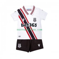 Maglie da Calcio Stoke City Bambino Alternativa Tenuta 2022-2023 Maniche Corte