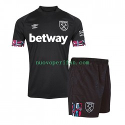 Maglie da Calcio West Ham United Bambino Trasferta Tenuta 2022-2023 Maniche Corte