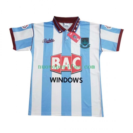 Maglie da Calcio West Ham United Retro Uomo Trasferta Tenuta 1991-1992 Maniche Corte
